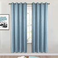 SMILETIME Sky Blue Velvet Curtains 52"x72" Grommet 2 Panels by SMILETIME
