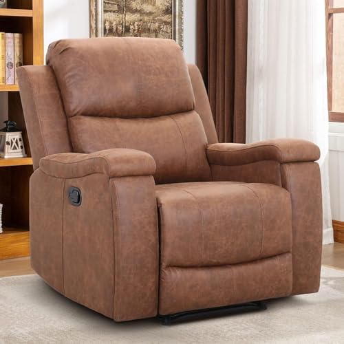 CANMOV Leather Recliner Chair Set of 2, Classic and Traditional Manual Recliner - Image 7