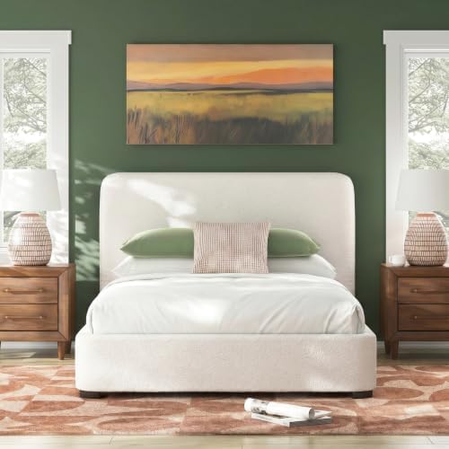 Signature Design by Ashley Upholstered Queen Bed Frame, Tall Headboard - Image 2