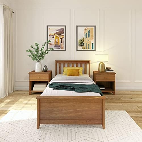 Plank+Beam Solid Wood Twin Bed Frame, Platform Bed - Image 3