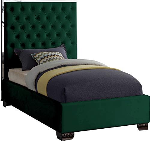 Meridian Furniture Lexi Collection Modern | Contemporary Velvet Upholstered Bed by MeridianFurniture