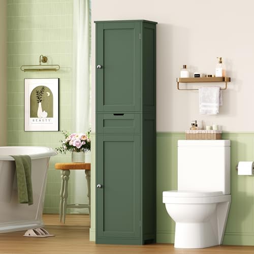 Iwell 66.9" Tall Bathroom Storage Cabinet - Image 2