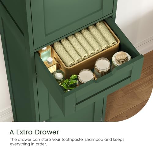 Iwell 66.9" Tall Bathroom Storage Cabinet - Image 5