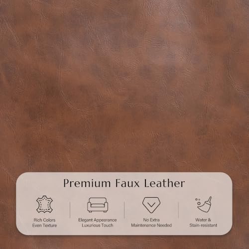 Vintage Oversized Faux Leather Chair - Image 4