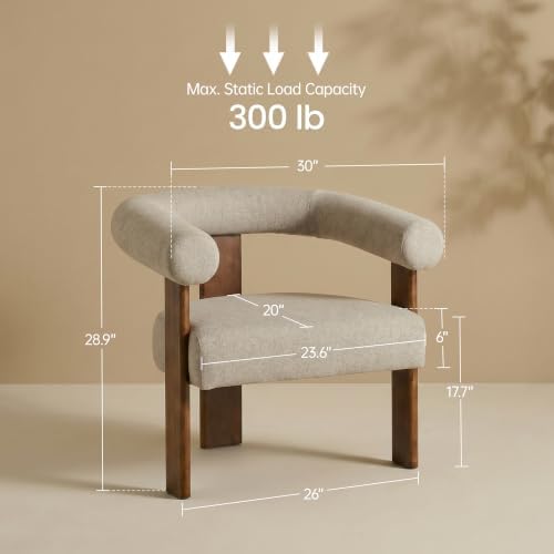 VKNOW Barrel Accent Chairs Set of 2 - Image 2