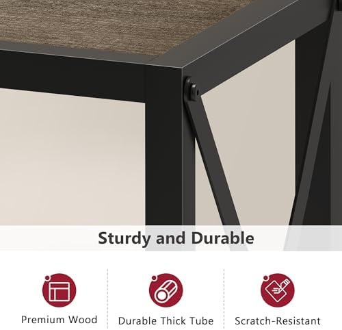 Tajsoon Console Table 41.8", 2 Tier Entryway Table - Image 6