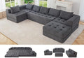 MAXYOYO 7-Seater U-Shaped Modular Sectional Sofa Couch by MAXYOYO