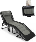 Outdoor Folding Lounge Chair Padded by WKFAMOUTCAMP