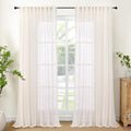 YoungsTex Natural Linen Curtains 90 Inches Long by YoungsTex
