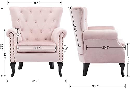 Set of 2 Mid Century Modern Accent Chair - Image 3