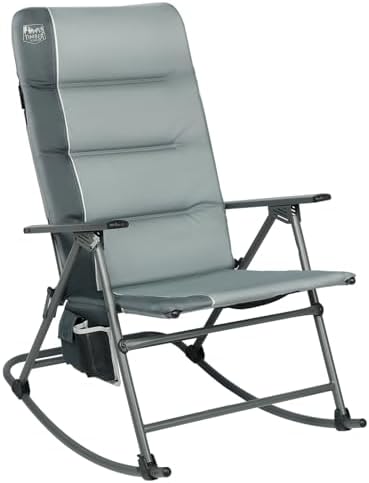 Timber Ridge Oversized Folding Rocking Camping Chair, Padded Outdoor Rocker by TIMBERRIDGE