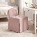 Pink Chenille Makeup Vanity Chair by DMFurniture