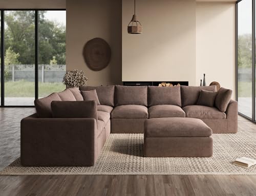 ohllob Oversized Cloud Couches for Living Room, Boneless Sectional Couch - Image 6