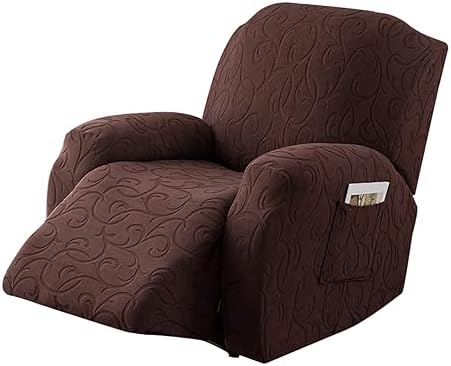 4 Pieces Recliner Cover Stretch Sofa Slipcover, Sofa Couch Cover by YUEANG