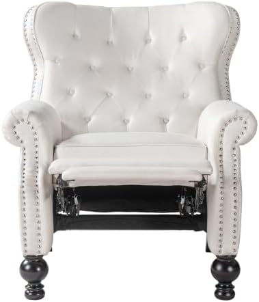 Christopher Knight Home Momo Wingback Recliner Chair, Upholstered Manual Push - Image 6