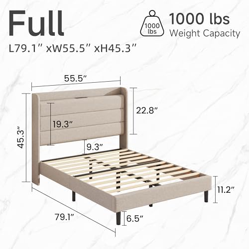 Full Linen Multifunctional Bed - Image 2