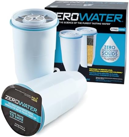 ZeroWater Official Replacement Water Filter Removes PFOA/PFOS 2-Pack​ by Unknown