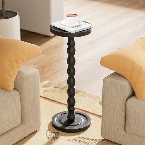 Small Round Side Table, Rubberwood‌ Drink Table - Image 2