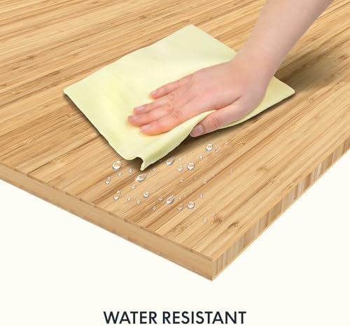FLEXISPOT 72"x30" Curved Natural Bamboo Tabletop - Image 5