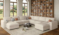 EASE MOOSE Leather Modular Sectional Sofa, Oversized Sectional Couch by EASEMOOSE