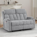 CANMOV Manual Recliner Sofa Set, Soft Fabric Reclining Loveseat by CANMOV