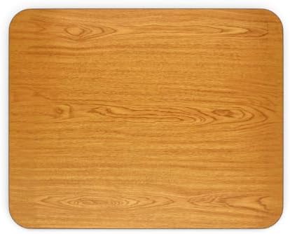30" x 42" Rectangular Reversible Walnut/Oak Laminated Table Top, Commercial by Mix.Home