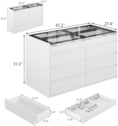 LIVAUVEAD 16 Drawer Closet Island - Image 2