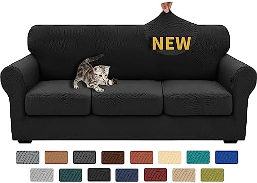XINEAGE 4-Piece Stretch Sofa Cover, Washable Couch Covers by XINEAGE