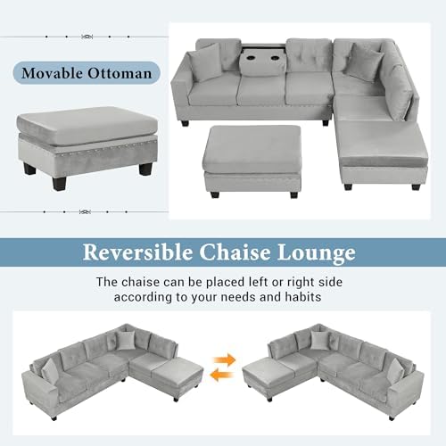 Merax Modern Sectional Sofa - Image 5