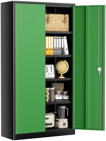 SUNCROWN 72" Metal Storage Cabinet by HOME
