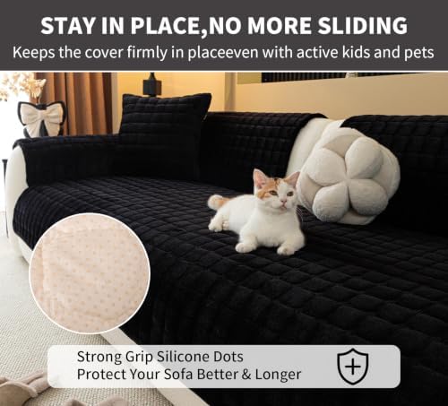 Velvet Couch Covers for Sectional Sofa - Image 4