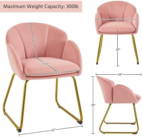 Yaheetech Flower Shape Vanity Chair - Image 3