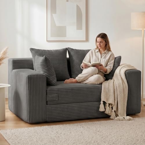 cidludto Boneless Loveseat Sleeper Sofa Bed, Convertible Folding Couch Bed - Image 3