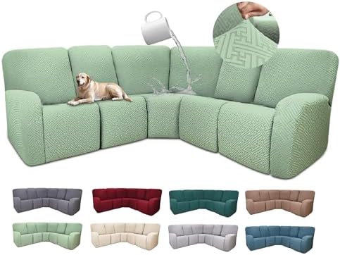 100% Waterproof Sectional Recliner Couch Covers by ROFASVCO