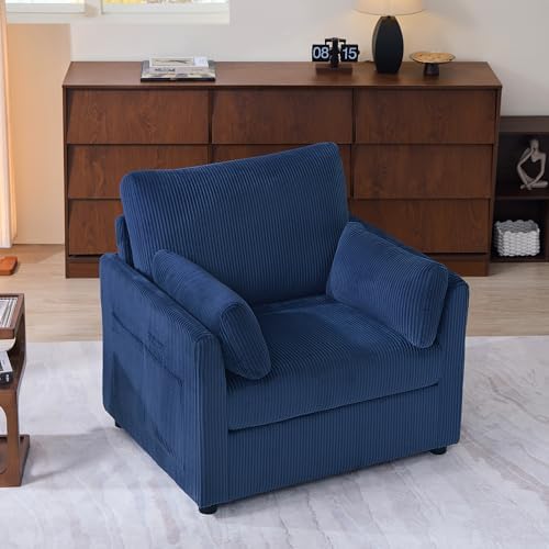 Mofolit 38“ Modern Corduroy Accent Chair - Image 3