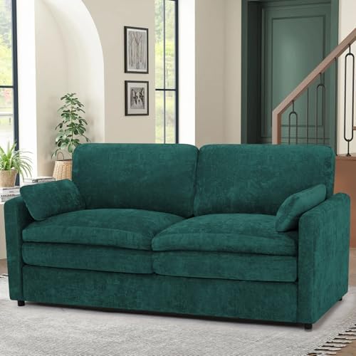69” Chenille Love seat Sofa w/Arm Pillows by ACMEASE