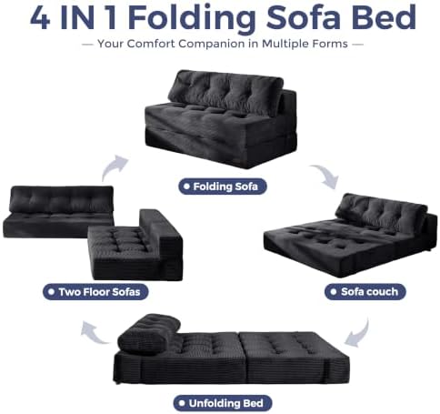 MAXYOYO Folding Sofa Bed, Convertible Chair Bed - Image 5