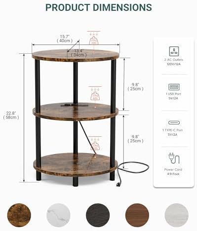 Small Round Side Table - Image 2