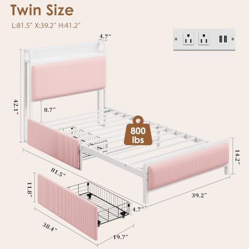 GAOMON Twin Size Bed Frame - Image 2
