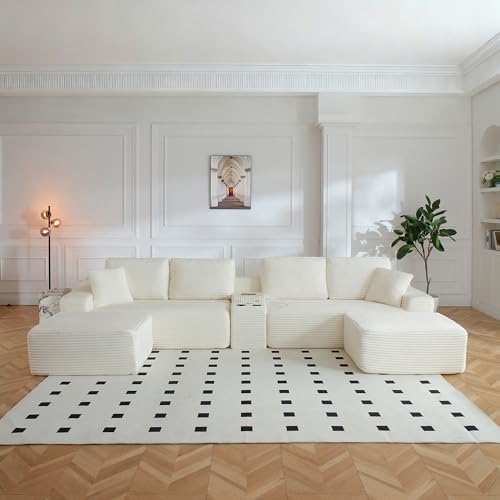 ivoros 150 Inch Modular Sectional Sofa Couch, Oversized Modern Cloud Couch by ivoros
