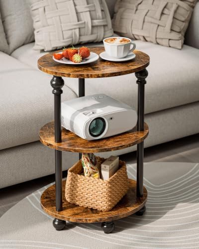 Round Small End Table with Classic Turned Legs, 3 Tier Oval Accent Table - Image 6