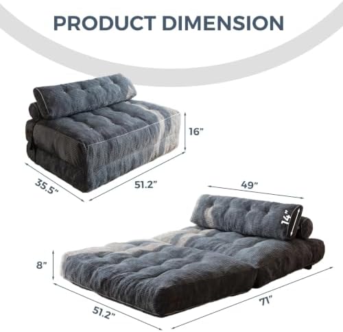 MAXYOYO Folding Sofa Bed, Convertible Chair Bed - Image 2