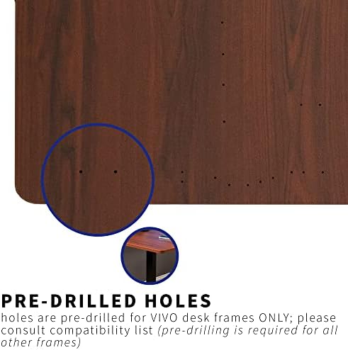 VIVO Dark Walnut 71 x 36 in Table Top, DESK-TOP72-36D - Image 5