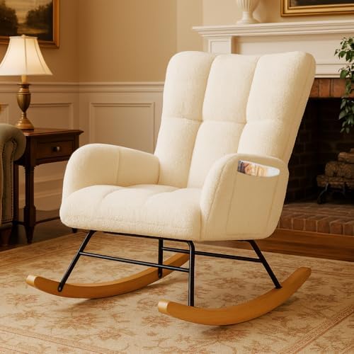 COMHOMA Nursery Rocking Chair, Teddy Glider Rocker by ComHoma