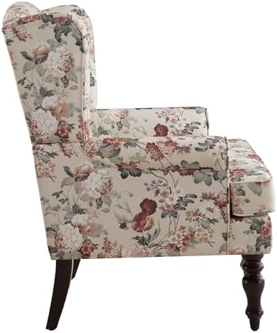 High Back Wingback Accent Chair, Upholstered Single Armchair Sofa - Image 4