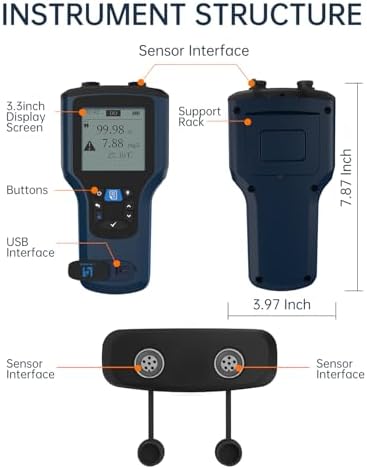 LOHAND Portable Fluorescent Dissolved Oxygen Meter, 0-20mg/L Measuring Range - Image 6