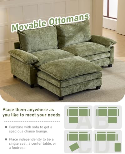 Karl home 88" 2-Seat L-Shaped Sectional Couch - Image 3