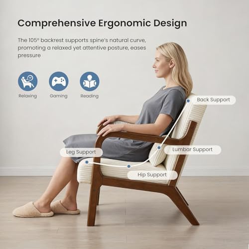 DUMOS Mid Century Modern Accent Chair - Image 5