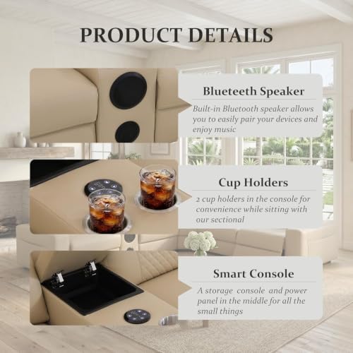 Power Recliner Sectional Sofa - Image 5