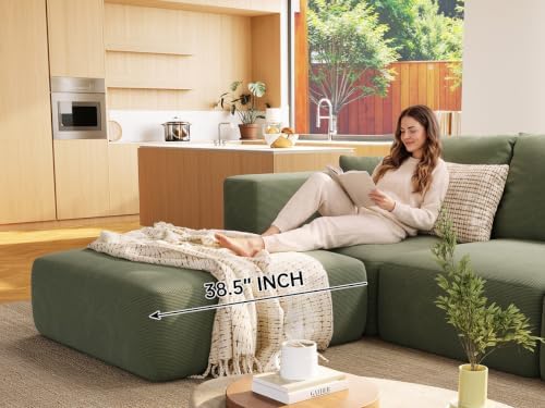 150" Oversized Boneless Couch for Living Room Modular Sectional Sofa - Image 3
